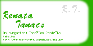 renata tanacs business card